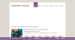 Desktop Screenshot of cosmeticanima.ch